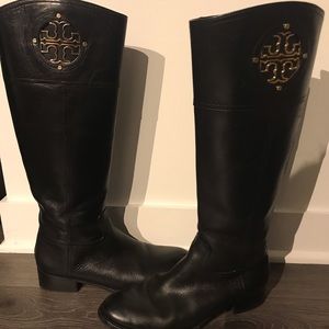 Tory Burch Size 9 Black Riding Boots